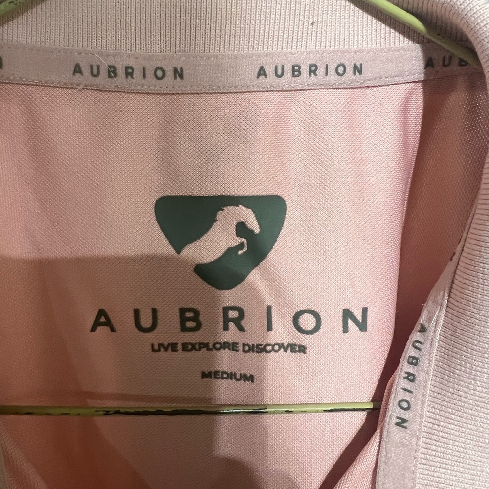 Pink tech fabric Aubrion polo - Picture 2 of 3